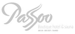White passoo logo
