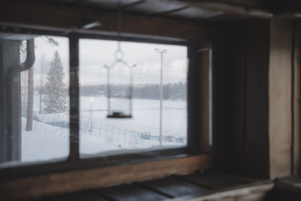 Image out of the sauna