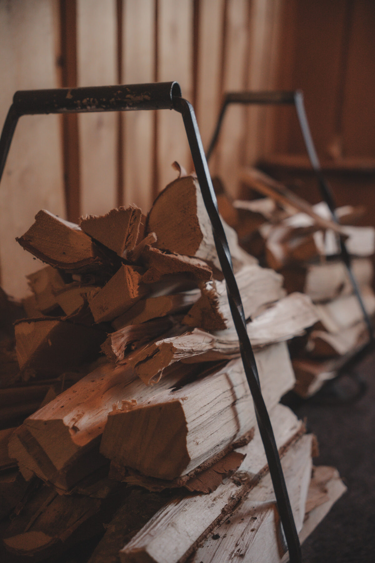 Illustrative image of logs in Sauna